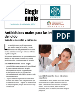 Antibioticos Orales para Las Infecciones Del Oido AAOHNS