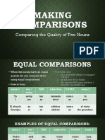 Making Comparisons and Superlatives