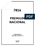 Contrato Unimed 7816 Premium Nacional Apartamento SINDILEGIS