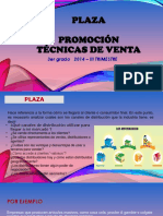 Plaza-Promocion y Tecnicas de Ventas