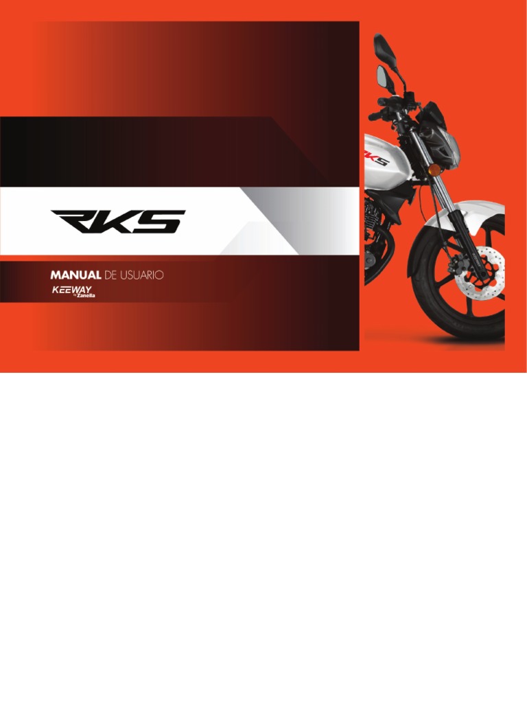 Manual Usuario RKS 150 CC | PDF | Transmisión (Mecánica) | Neumático