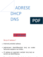 Ip Adrese DHCP DNS