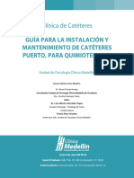 Guía para La Instalación y Mantenimiento de Catéteres Puerto, para Quimioterapia