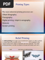 Printing Types: The Main Industrial Printing Processes Are