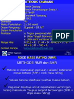 Geoteknik Tambang - Klasifikasi Batuan_RMR-SMR System