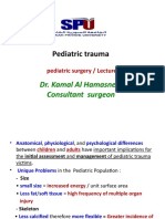 Pediatric Trauma: Dr. Kamal Al Hamasneh Consultant Surgeon