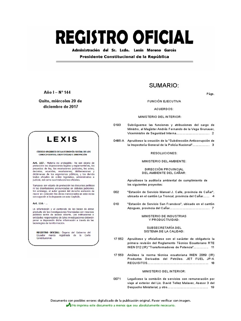 INEN Se Anula La INEN 2069 IR Productos Derivados Del Petróleo JET FUEL