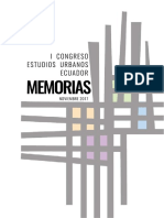 Congreso Estudios Urbanos Ecuador