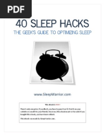 40 Sleep Hacks