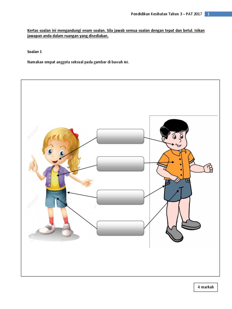 Soalan Pat 2018 KSSR T3 Pendidikan Jasmani Dan Kesihatan  PDF