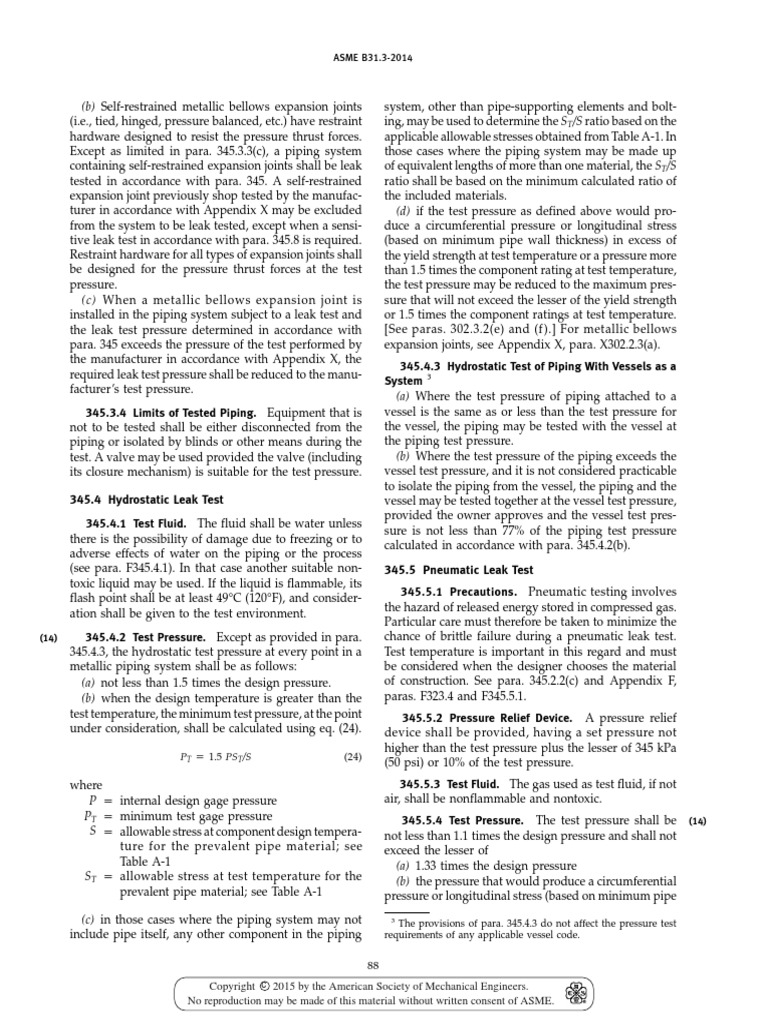 Non Metallic Test Pages From ASMEB31!3!2014 Leak Pipe (Fluid