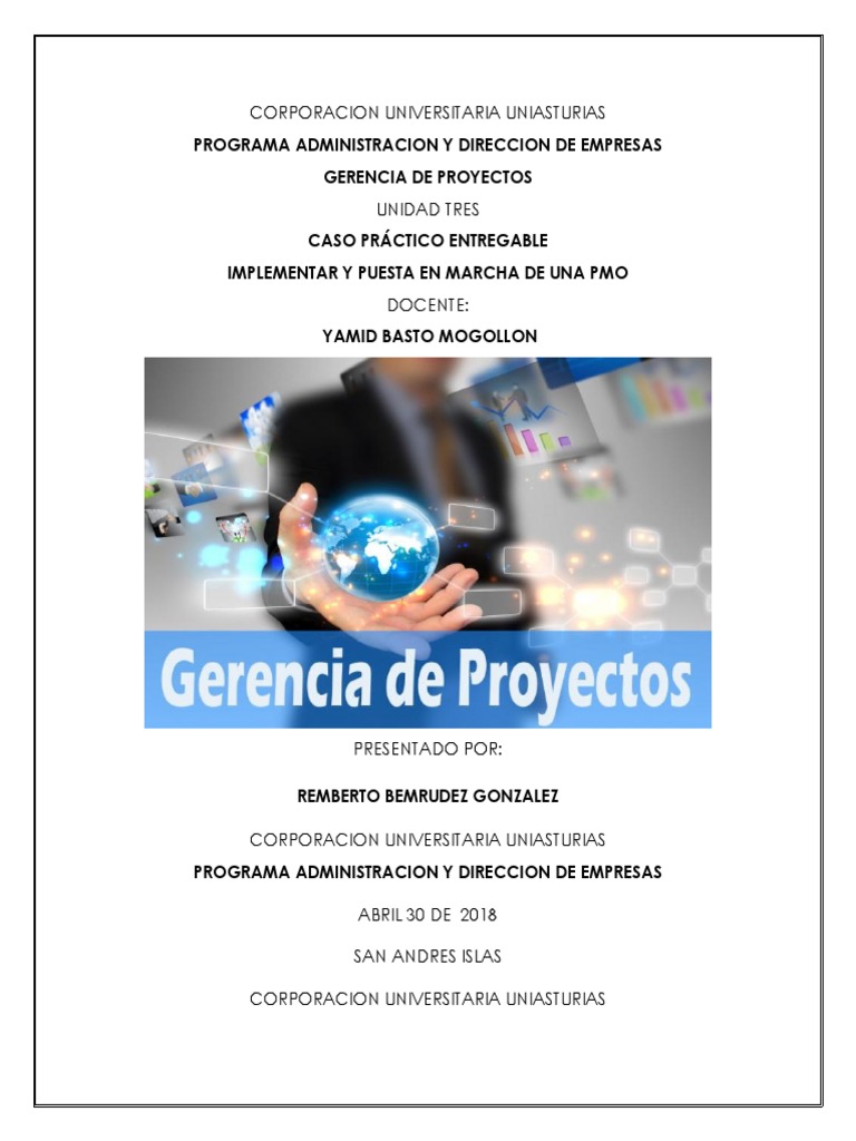 Implementación de una PMO en Proyectos | PDF | Profesional en el manejo ...