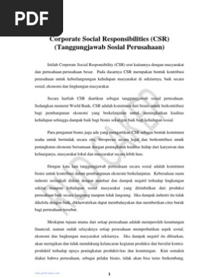 Makalah Csr