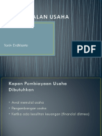 Permodalan Usaha