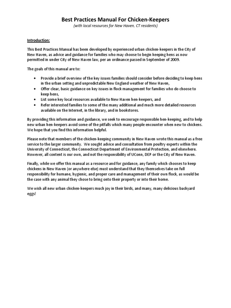 Chicken Manual PDF | PDF | Chicken | Intensive Animal Farming