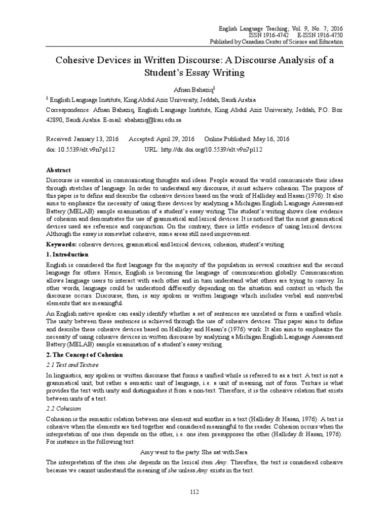 Cohesive devices examples sentences picture