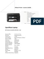 Spesifikasi Printer