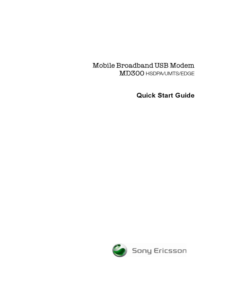 Drivers Modem Sony Ericsson Md300 Software