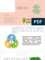 Desarrollo Sustentable. Dimensiones de La Sustentabilidad