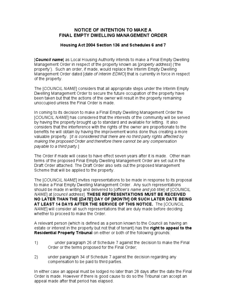 09 Notice of Intention To Serve Final Edmo | PDF | Law And Economics ...
