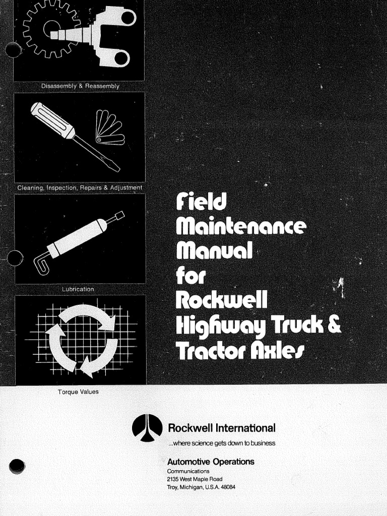 Rockwell Field Maintenance Manual PDF PDF