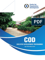 COD executive development programmes 2018-2019