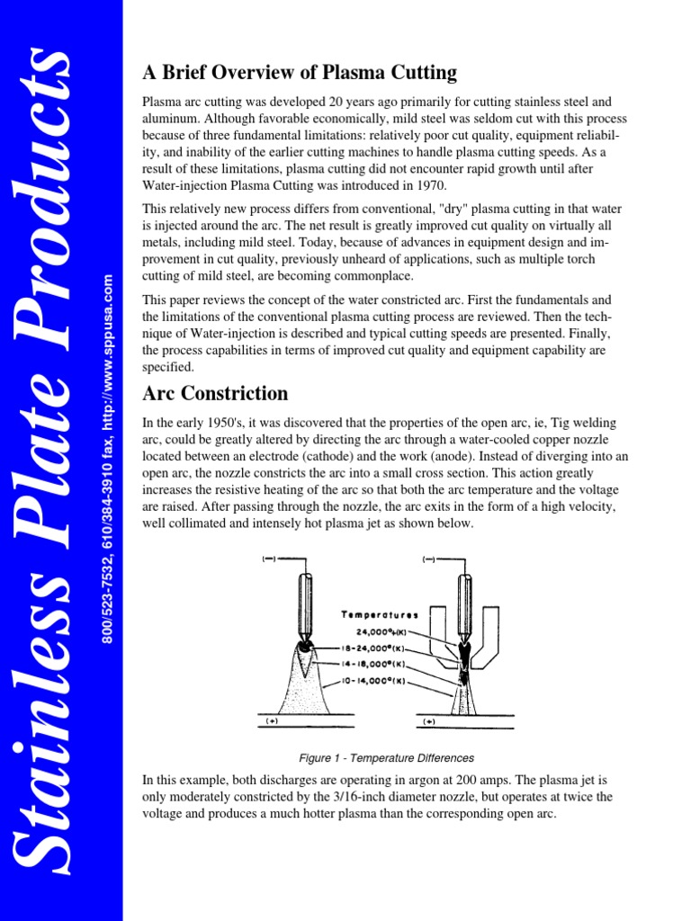 wp_plasma cutting.pdf Electric Arc Transparent Materials