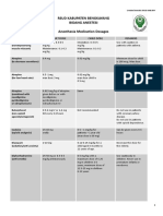 Rsud Kabupaten Bengkayang Bidang Anestesi Anesthesia Medication Dosages