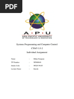 Systems Programming and Computer Control CT047-3.5-2 Individual Assignment