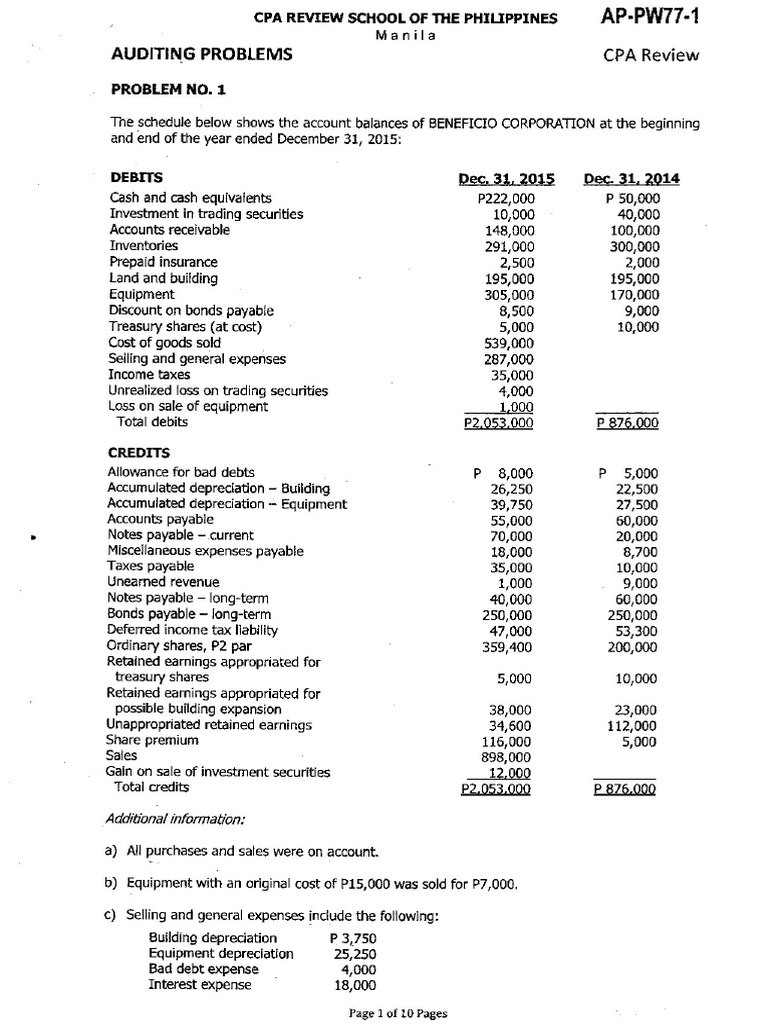 Computation of Cash and Cash Equivalents PDF