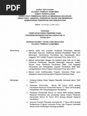 Sk Pip Angkatan 14 Tahun 2017 2