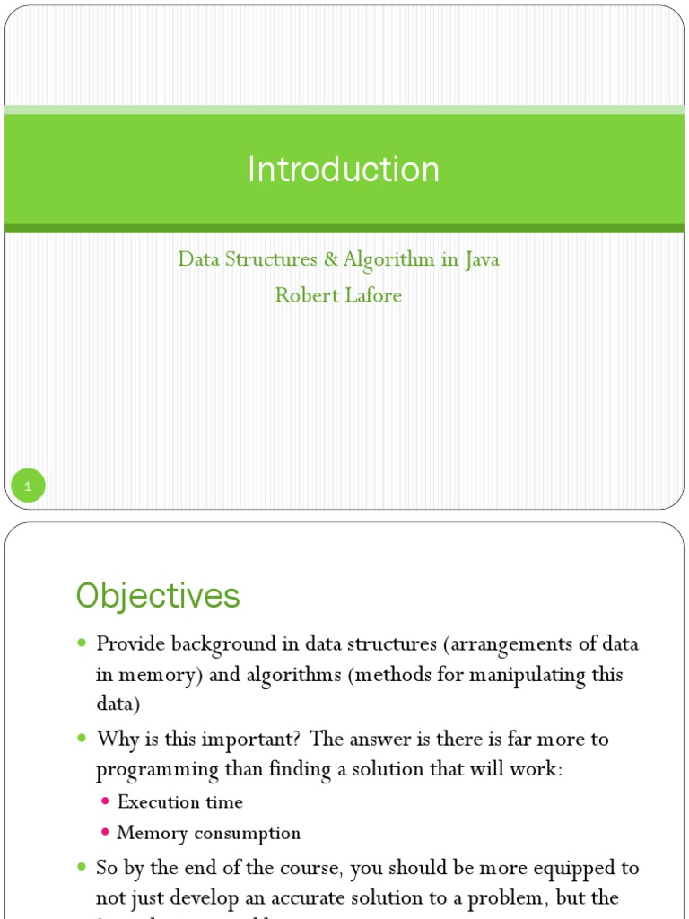 Data Structures & Algorithm in Java - Robert Lafore - PPT | PDF | Array ...