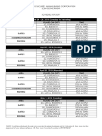 Area Guard-On-Duty Time Gate 1: April 24 - 28, 2018 (Tuesday To Saturday)