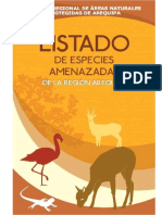 Cuadernillo Listado de Especies Amenazadas de La Region Arequipa PDF
