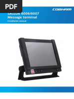 SAILOR 6006/6007 Message Terminal: Installation Manual