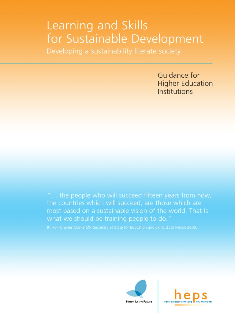 Sustainable Development in Higher Education | PDF | Sustainability ...