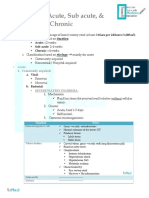 Diarrhea: Acute, Sub Acute, & Chronic: - ! Definition