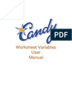 Worksheet Variables User Manual