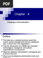 Chapter - 4: Database Administration