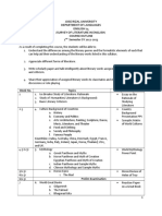 Survey of Lit in English Course Outline