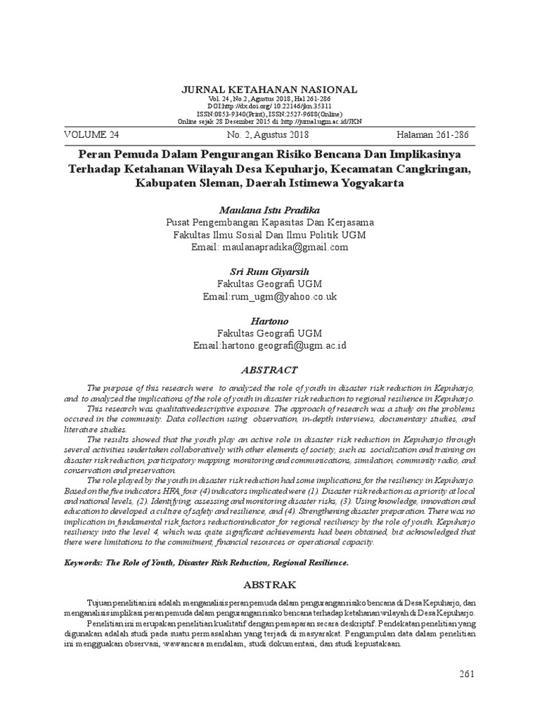 Peran Pemuda dalam Menjaga Keamanan Desa