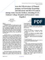 A Study to Assess the Effectiveness of Planned Teaching Programme on Knowledge Regarding Selected Neonatal Infections and their Prevention among Primi Gravida Mothers Attending H.S.K Medical College Hospital and Research Center. Bagalkot