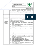 7.1.3.7 Sop Koordinasi Dan Komunikasi Antara Pendaftaran Dengan Unit Penunjang Terkait