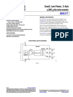 Small, Low Power, 3-Axis 200 G Accelerometer: ADXL377