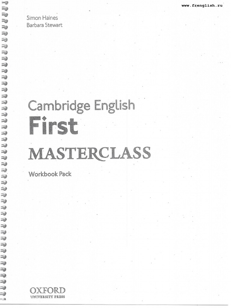 First Masterclass Workbook PDF | PDF
