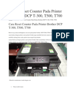 Cara Reset Counter Pada Printer Brother DCP T