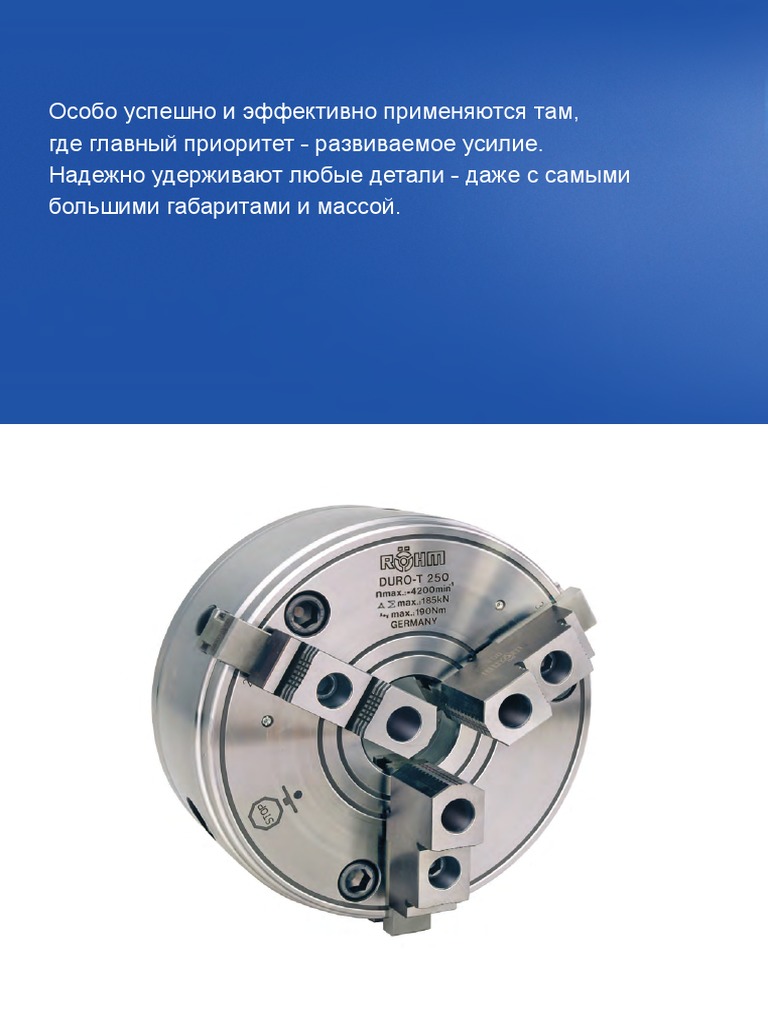 Manual Turning Chucks Rohm | PDF