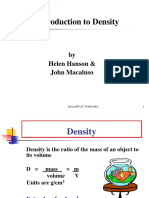 An Introduction To Density: by Helen Hanson & John Macaluso