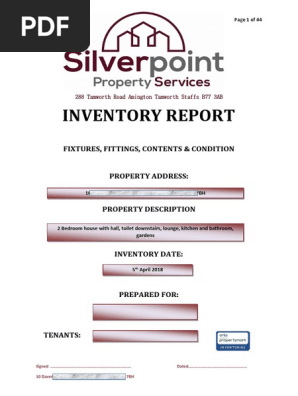 Inventory Report Sample