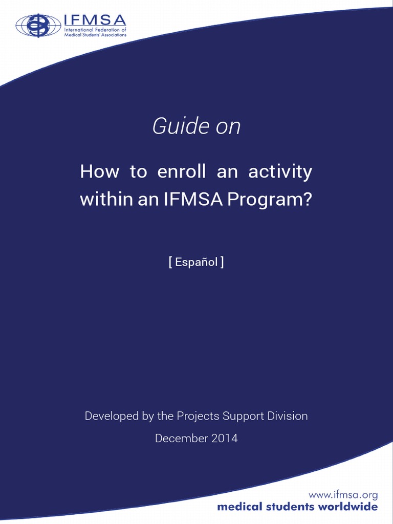 (S) Guide-Enrolment of Activities | PDF | Wellness | Medical